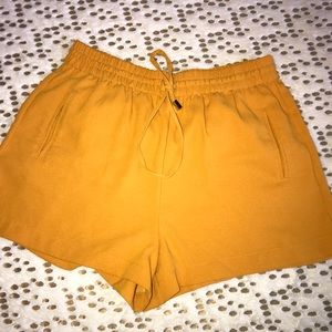 Forever 21 mustard yellow shorts
